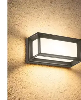 Záhradné lampy BRILAGI - Vonkajšie nástenné svietidlo PARKER 1xE27/60W/230V antracit IP44 BRI766