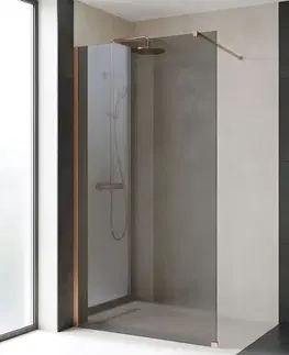 Sprchové dvere REA/S - Sprchová zástena Flexi Grey / Brush Copper 100 KPL-K99384
