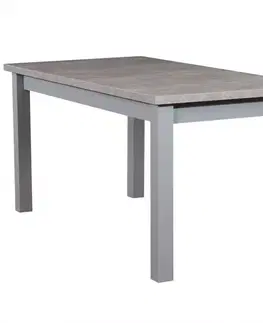 Jedálenské stoly Rozkladací stôl ST28 120/160x80cm betón DD