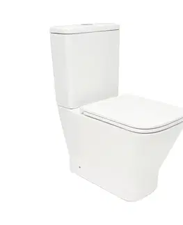 Záchody WC kombi komplet SAT B-Way vírové vrátane dosky softclose, vario odpad SAT2168STORP SAT2168STORP