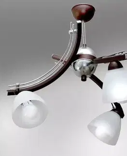 Lampy do obývačky Luster Rubik 2598 Hnedá LW3