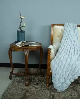 Ozdobné prikrývky Deka Elza 130x170 cm Gris Claro
