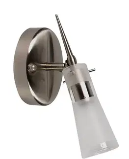 Bodové svetlá Nástenná lampa saténovo-niklová nástenná lampa Tira