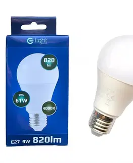 Žiarovky E27 Žiarovka LED A60 9W E27 4000K EKZA029