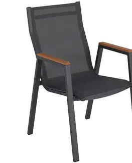 Záhradné kreslá s materiálovým sedadlom Záhradná stolička Morley