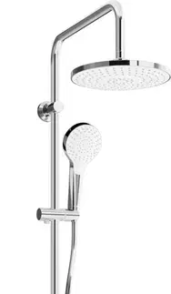 Sprchy a sprchové panely MEXEN/S - KT05 vaňový stĺp s termostatickou batériou, chróm / biela 779000593-00