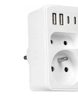Predlžovacie káble Vayox Rozbočovacia zásuvka 2× zásuvky + 2× USB-C + 2× USB-A BX15292