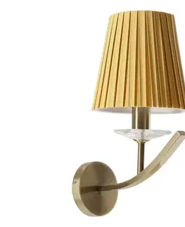 Svietidlá  Nástenné svietidlo VITORIA 1xE14/40W/230V žltá/mosadz 21-44877