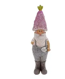 Záhradné lampy Kinekus Postavička trpaslík 29 cm polyrezín