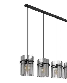 Svietidlá Globo 15698-4H - Luster na lanku GORLEY 4xE27/60W/230V čierna 15698-4H