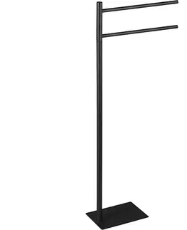 Svietidlá Gedy - stojan na uteráky TRILLY, 83,5 cm, matná čierna TR3114