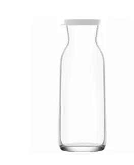 Shakery Kinekus Fľaša, karafa 700ml FONTE so silikónovým vekom, sklo číre