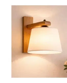 Svietidlá  Nástenné svietidlo AIDA 1xE27/60W/230V dub KM 1.98/DĄB RUSTIK