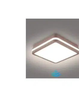 LED osvetlenie BRILAGI-LED Vonkajšie svietidlo s čidlom BENE LED/18W/230V 21,5x21,5 cm hnedá IP54 BRI736