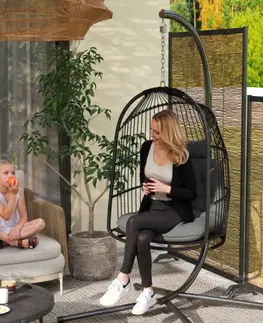 Záhradný závesná kreslá Závesné kreslo NOBELO Tempo Kondela