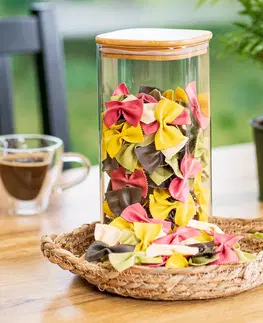 Misky a misy 4Home Sklenená dóza na potraviny s viečkom Bamboo, 1500 ml, 1500 ml