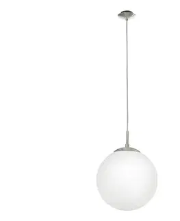 Svietidlá EGLO 85262 - Luster na lanku RONDO 1xE27/60W/230V pr. 25 cm biela 85262