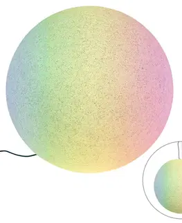 Vonkajšie stojanové svietidlá Inteligentná vonkajšia lampa sivá 77 cm IP44 vrátane Wifi A60 - Nura