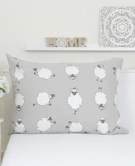 Dekoračné obliečky MKLozkoviny.sk Flanelová obliečka na vankúš 70 x 90 cm - Ovečky Morning Yoga-  -