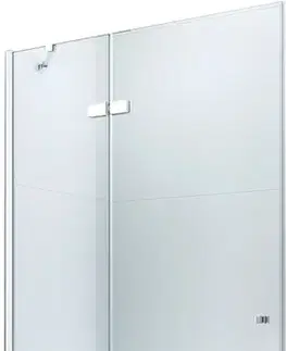 Sprchovacie kúty MEXEN - Roma Sprchové dvere Swing 100, transparent, chróm sa stenovým profilom 854-100-000-01-00
