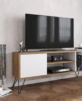 TV stolíky TV stolík Mistico (140) - Walnut, White
