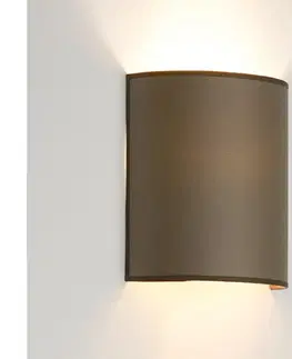 Svietidlá BRILAGI - Nástenné svietidlo SEMI 1xE27/15W/230V pr. 20 cm hnedá 608954