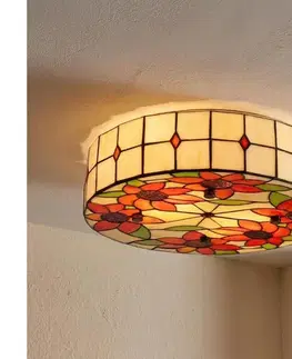 Svietidlá BRILAGI - Tiffany vitrážové stropné svietidlo SUNFLOWER 2xE27/60W/230V pr. 40 cm BRC-8004A