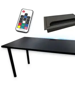Kancelárske stoly Písací Stôl Top Čierna 120x60x2,8 Model 2