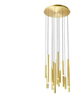 Svietidlá Redo 01-2058 - LED Luster na lanku MADISON 16xLED/4W/230V zlatá 01-2058