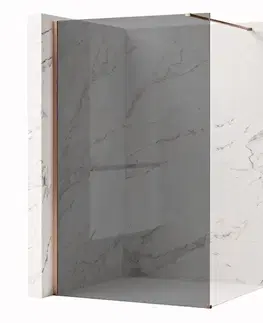 Sprchové dvere REA/S - Sprchová zástena Flexi Grey / Brush Copper 100 KPL-K99384