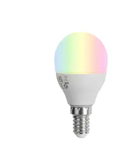 LED osvetlenie Inteligentná stmievateľná LED žiarovka E14 G45 Opál 4,9 W 470 lm 2700 – 6500 K
