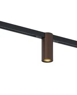 Koľajnicové svetelné systémy Moderný reflektor tmavý bronz pre koľajnicový systém 1-fázový GU10 35mm - Slimline Nubee Honey