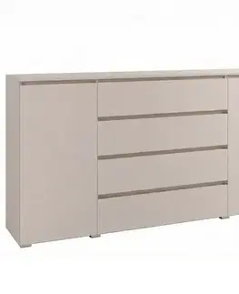 Komody do spálne Komoda Cosmo C06 4S2D kašmír