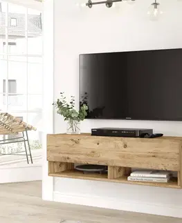 TV stolíky závesný TV stolík FREY 13, farba borovica