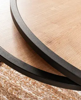 Konferenčné stolíky Odkladací stolík Tambur Oak, 2 ks