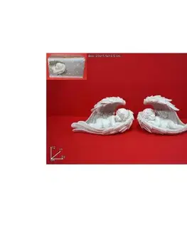 Sošky, figurky - anjeli MAKRO - Anjel v krídle 23cm rôzne druhy