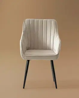 Jedálenské zostavy Stolička Nova - Cream, Black