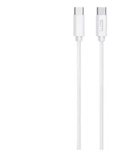 Predlžovacie káble Winner Group - USB kábel USB-C / USB-C 60W 2m biela WINKAB2MTYPC