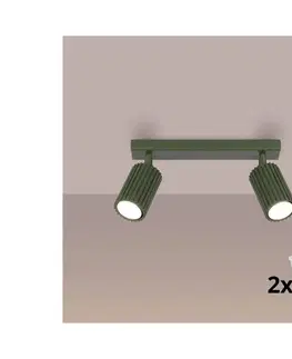 Svietidlá BRILAGI - LED bodové svietidlo CRESTO 2xGU10/10W/230V zelené BR.1618