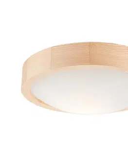 Svietidlá  Stropné svietidlo NATURAL SLIM 1xE27/60W/230V ø 27 cm borovica LD-PD-8.1 sosna