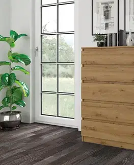 Komody a skrinky Zásuvková komoda WALMA M5, dub artisan