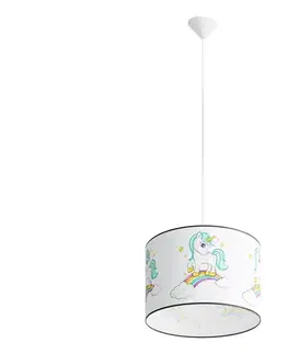 Svietidlá  SL.1413 - Detský luster na lanku UNICORN 1xE27/15W/230V pr. 40 cm SL.1413