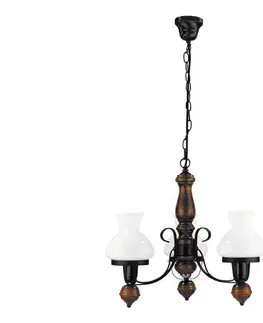 Svietidlá Rabalux 7078 - Luster na reťazi PETRONEL 3xE27/60W/230V