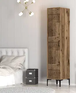 Šatňové skrine Šatníková skriňa Kumsal P - Walnut