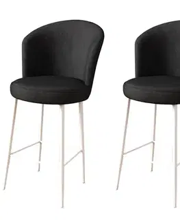 Barové stoličky Bar Stool Set (2 Pieces) Alte - Black, White