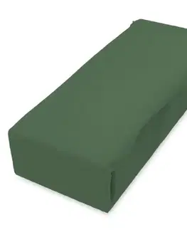 Bytový textil Plachta jersey s gumičkou 160x200 zelená