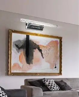 Nástenné svetlá Nástenná lampa 7W LED trojuholníková trubica s vypínačom chróm FORTE