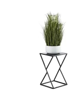 Stojany na kvetiny HowHomely Stojan na kvety LOFT 40x23,5 cm čierna 10-1623-40