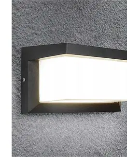 Svietidlá  LED stmievateľné vonkajšie nástenné svietidlo NEELY 1xE27/6W/230V 2700-6500K IP54 antracit BW0296+AI0601