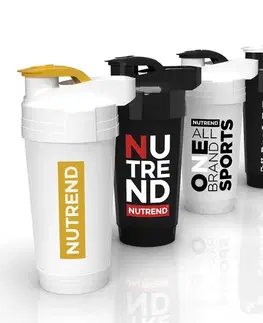 Shakery Shaker Nutrend 2021 700 ml priehľadná so zlatým logom